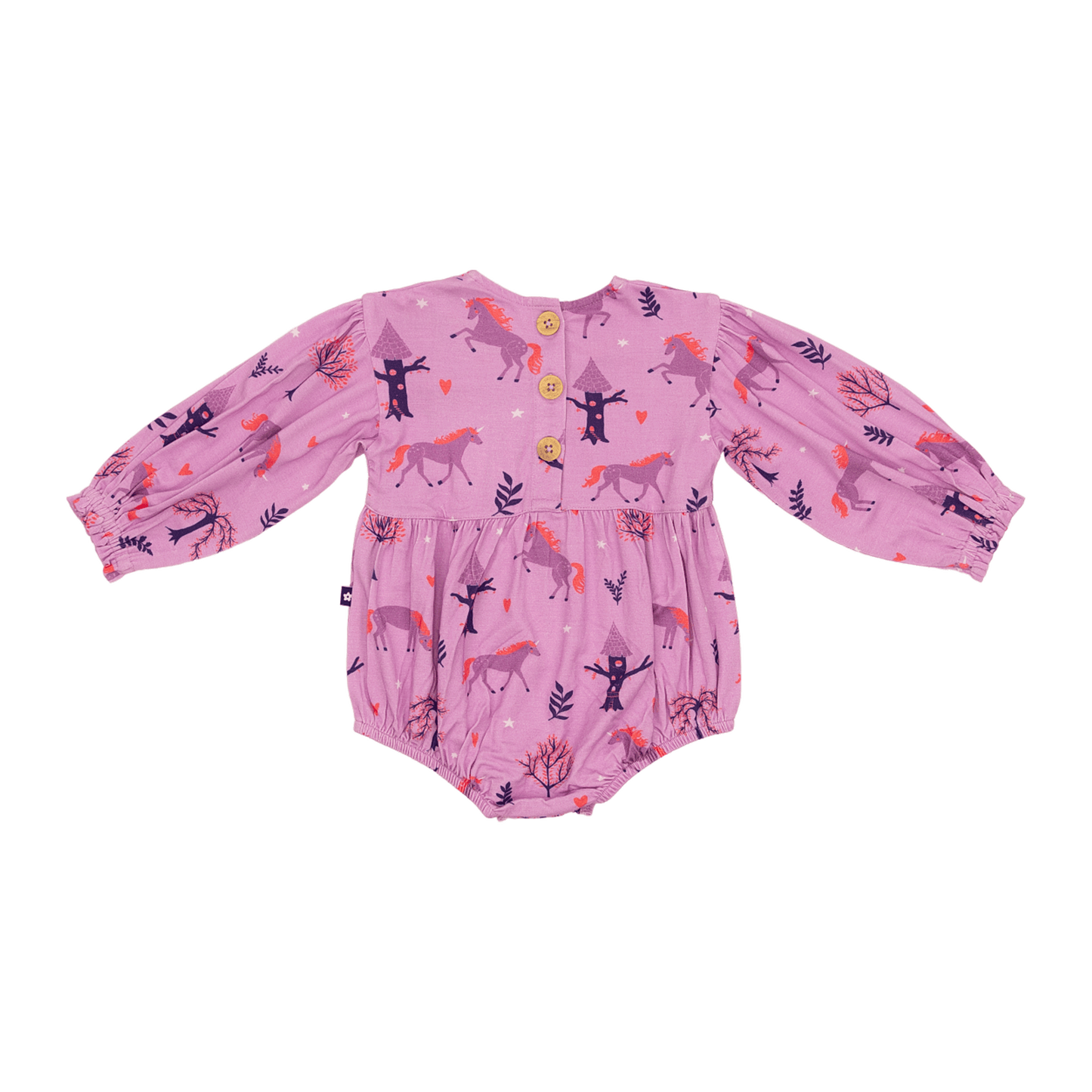 Bubble Romper in Unicorns