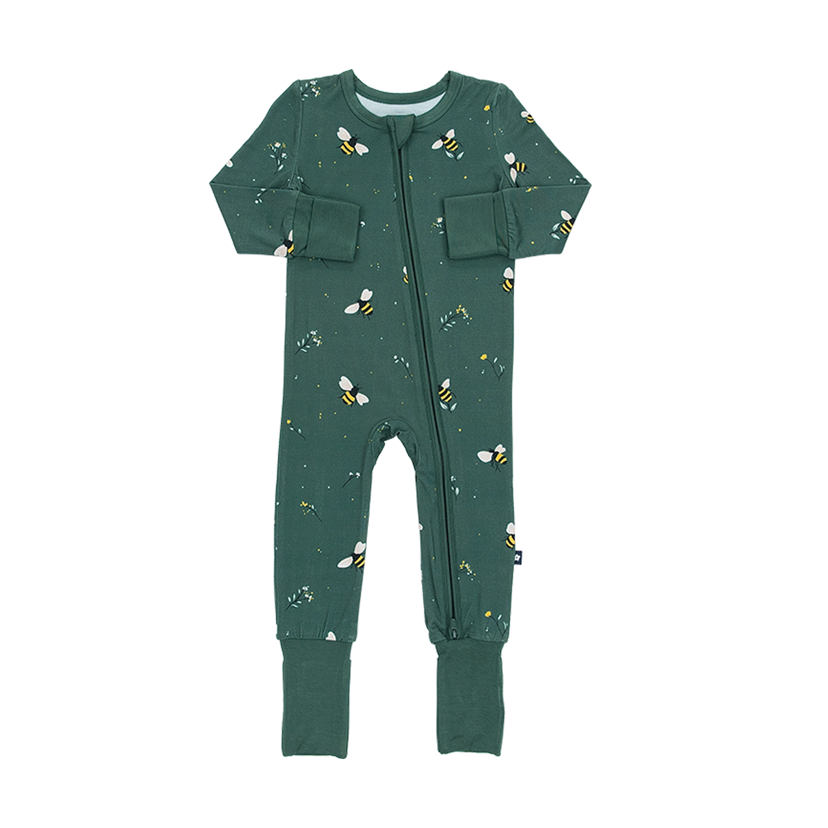 Convertible Footed Romper in Busy Bee