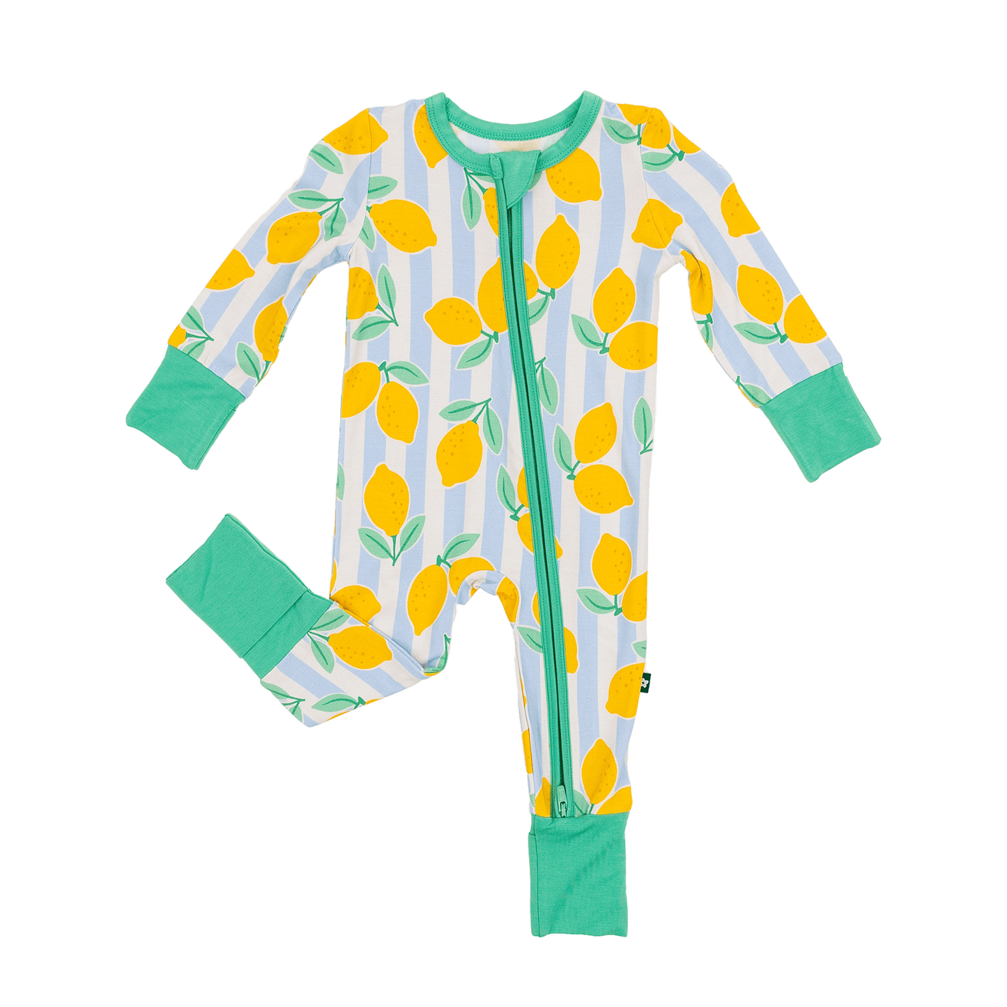 Convertible Footed Romper in Lemonade