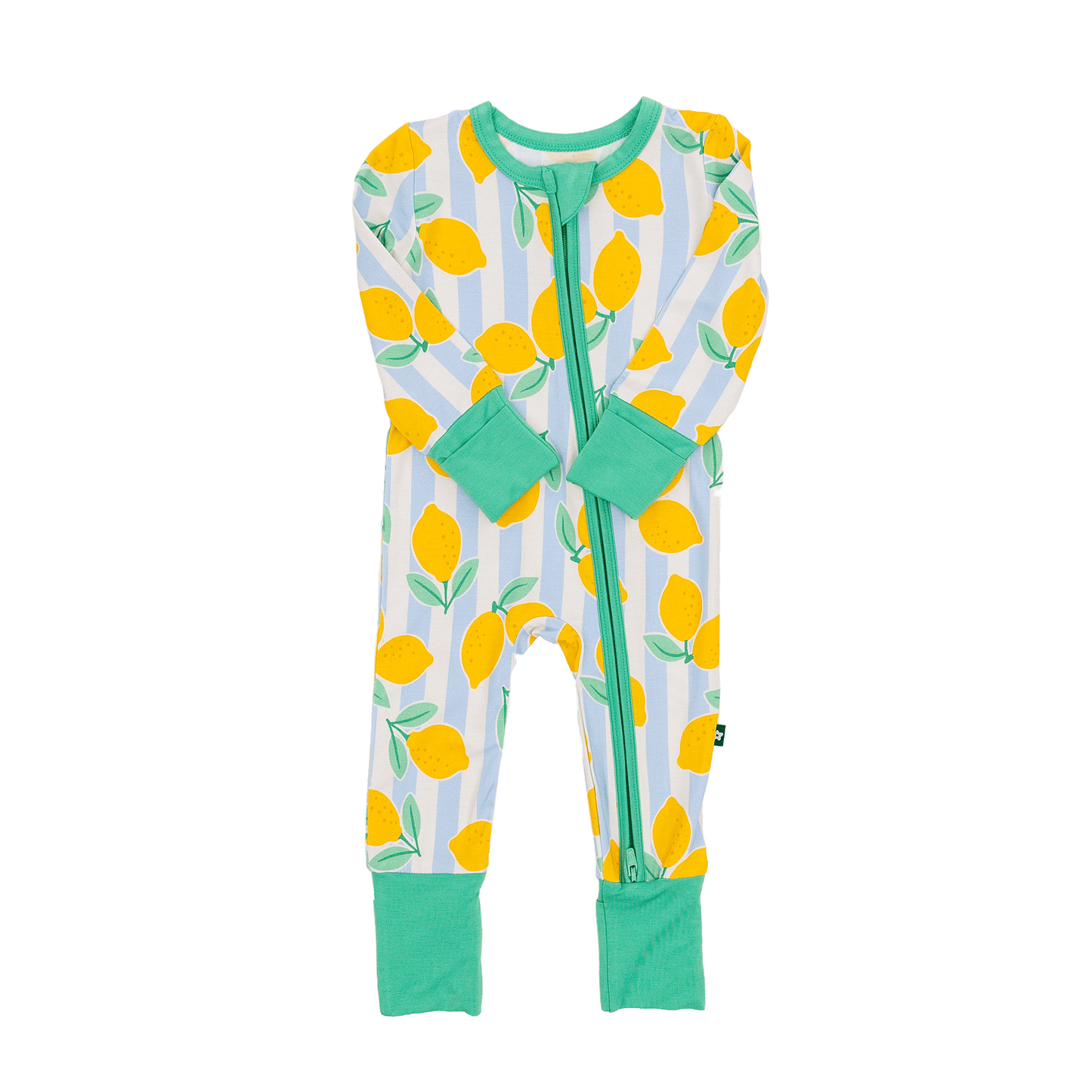 Convertible Footed Romper in Lemonade