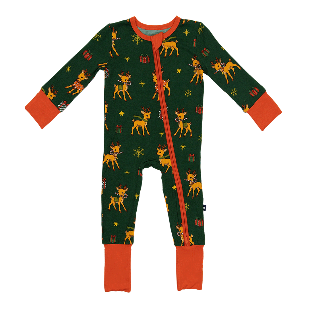 Convertible Footed Romper in Oh Dear!