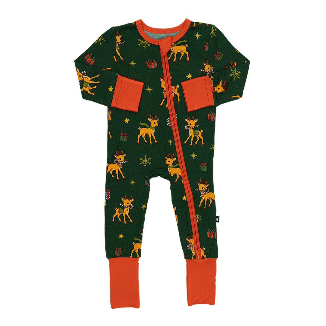 Convertible Footed Romper in Oh Dear!