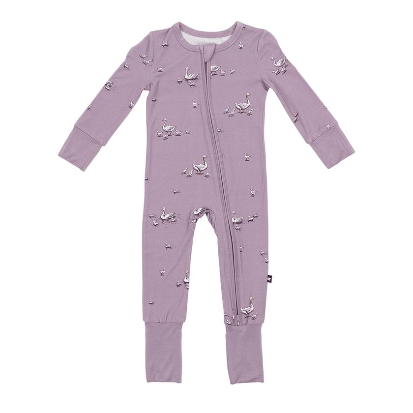 Convertible Footed Romper in Silly Goose