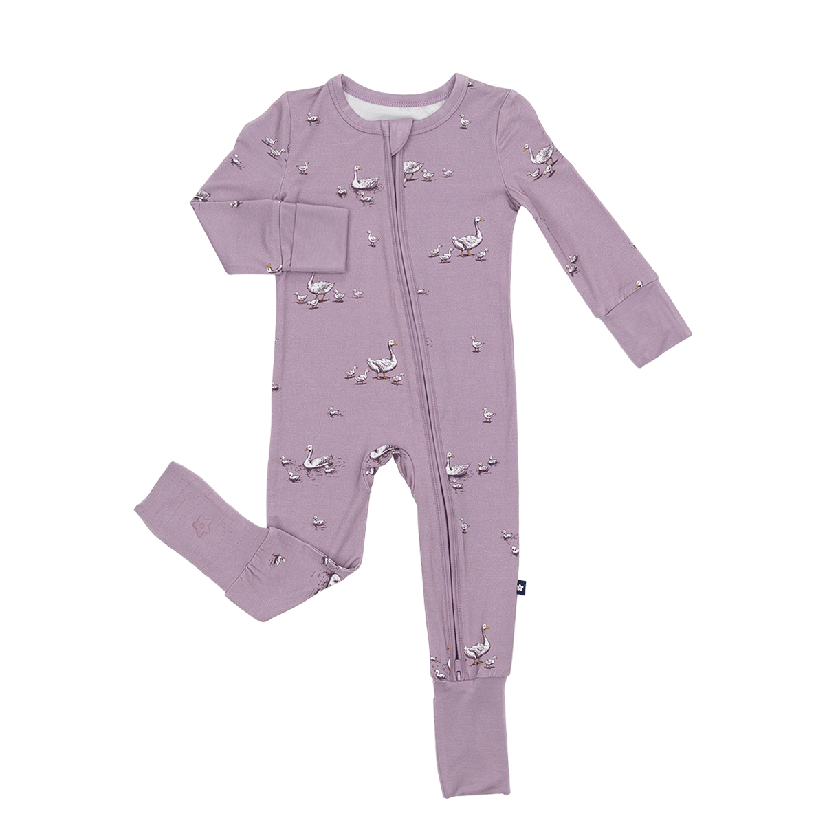 Convertible Footed Romper in Silly Goose