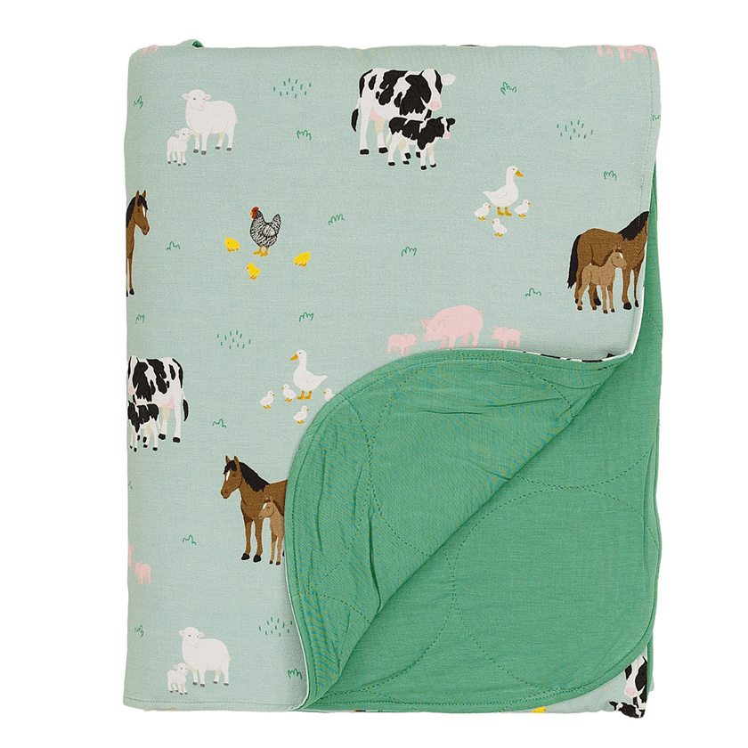 Cozy Toddler Blanket in Farm Animals 1.0 TOG