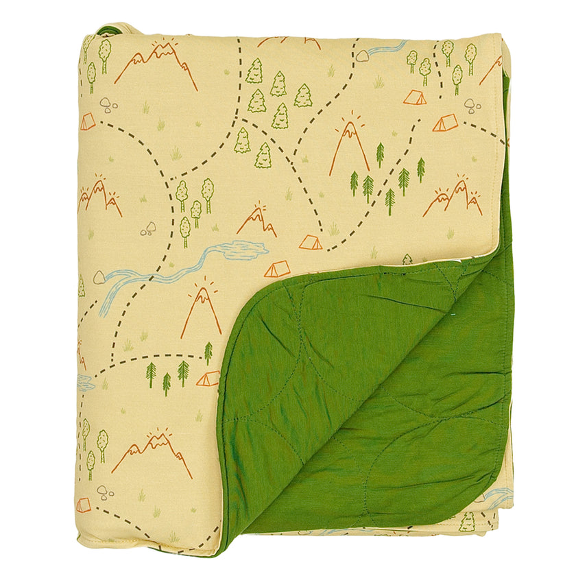 Cozy Adult Blanket in Trail Map Doodles 2.5 TOG