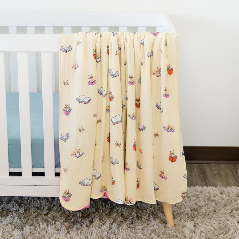 Cozy Blanket in Whiskers and Words