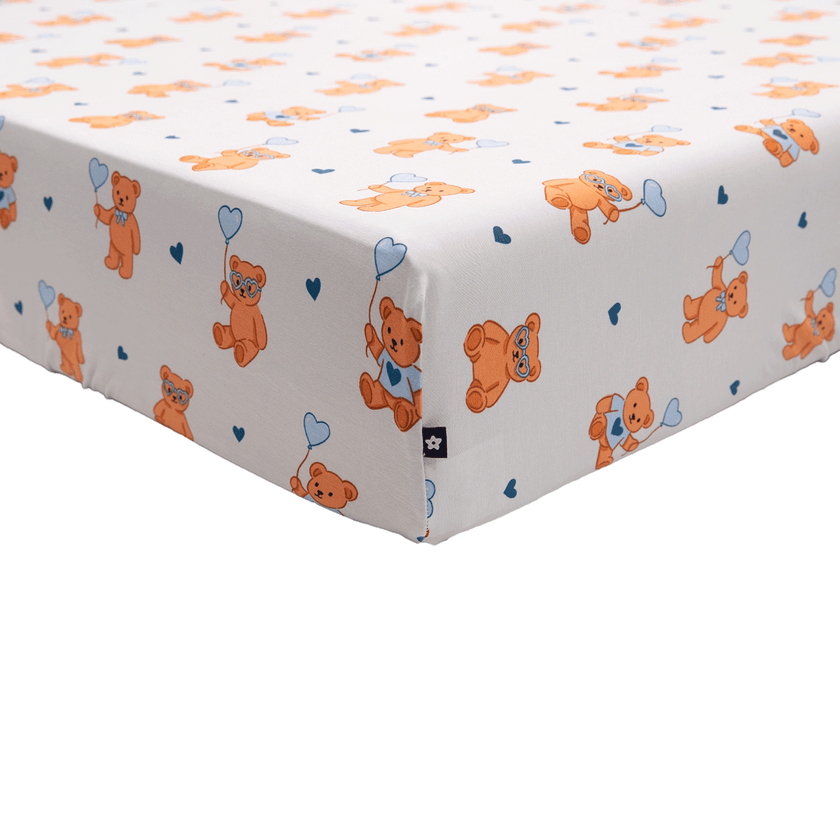 Crib Sheet in Bluebeary