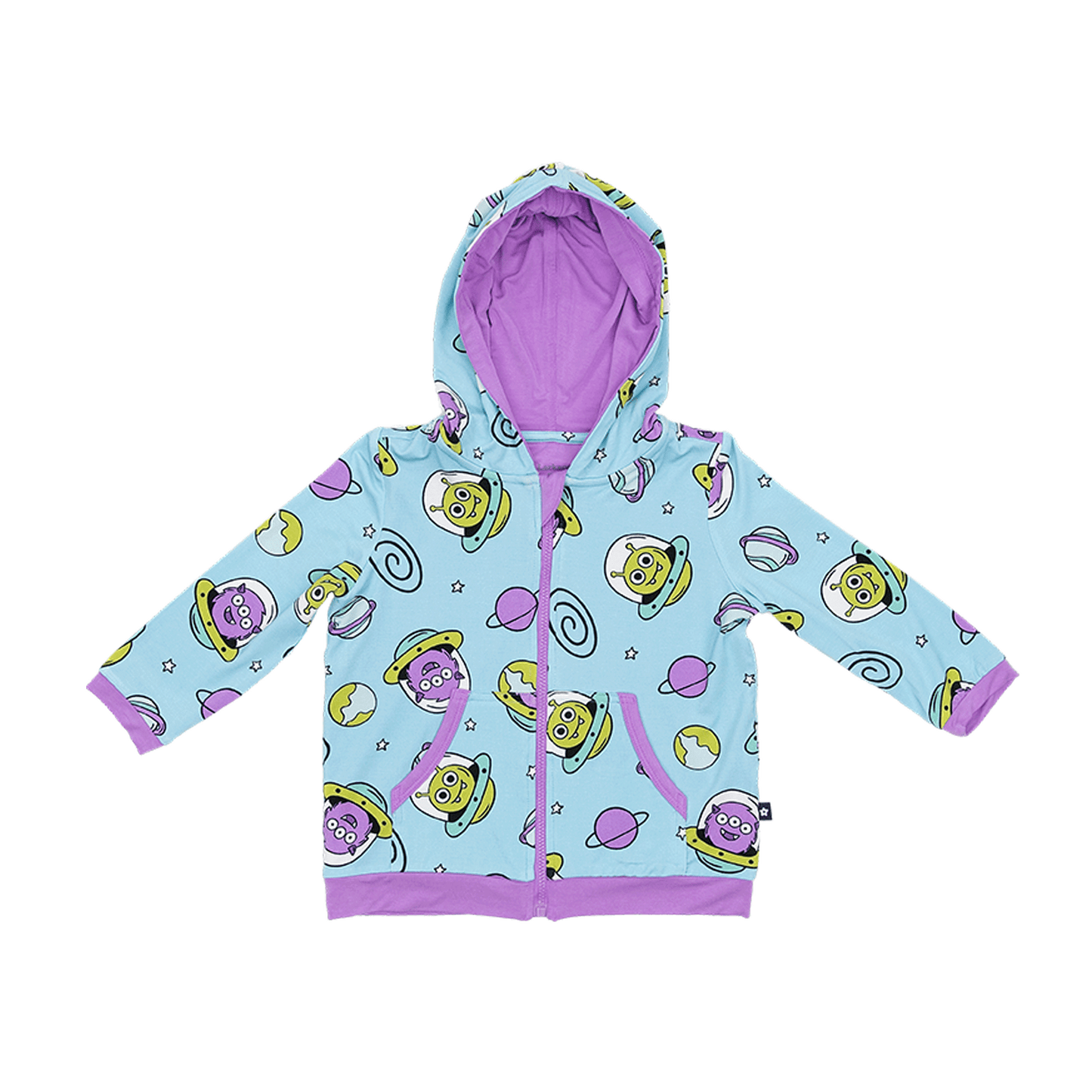 Zip Hoodie in Mini Martians