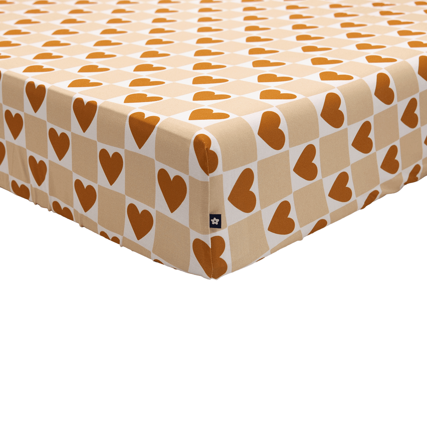 Crib Sheet in Heart of Gold