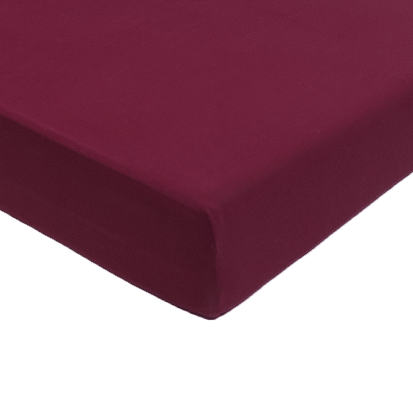 Crib Sheet in Burgundy