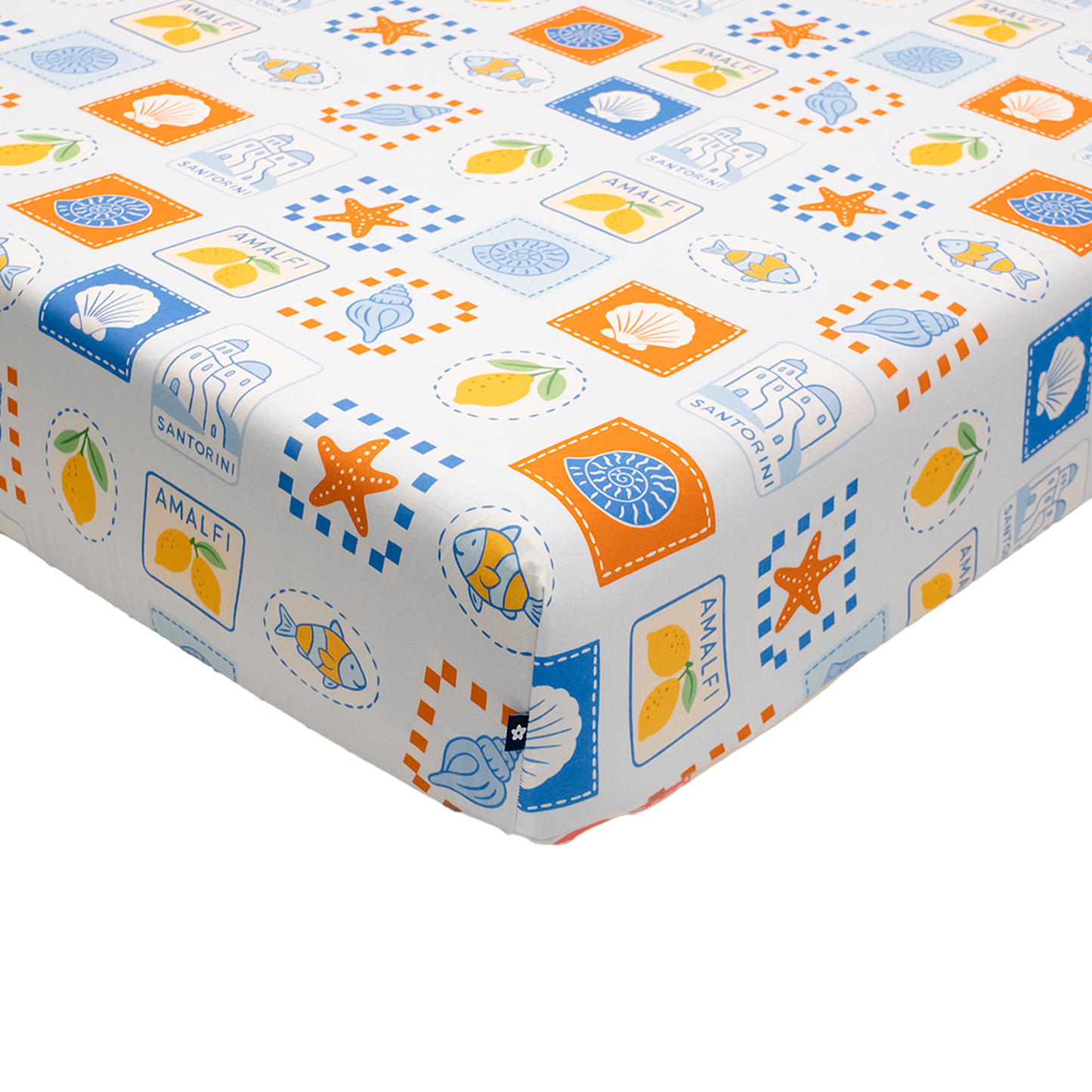 Crib Sheet in Mediterranean Breeze