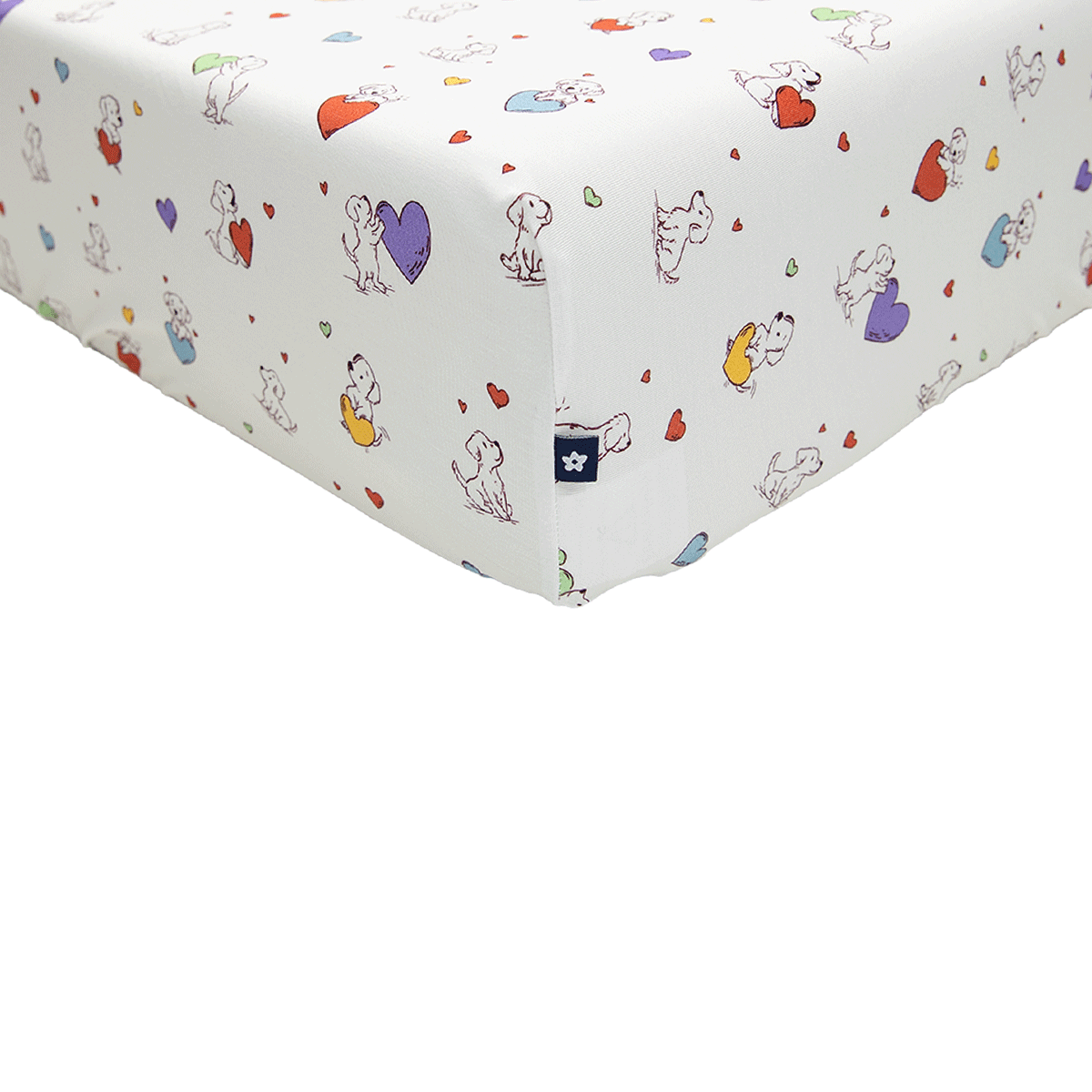 Crib Sheet in Puppy Love