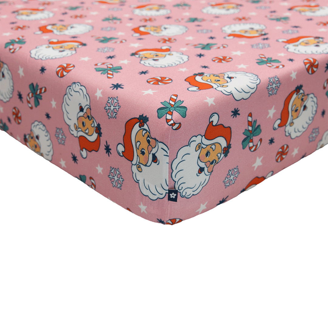 Crib Sheet in Santa Baby