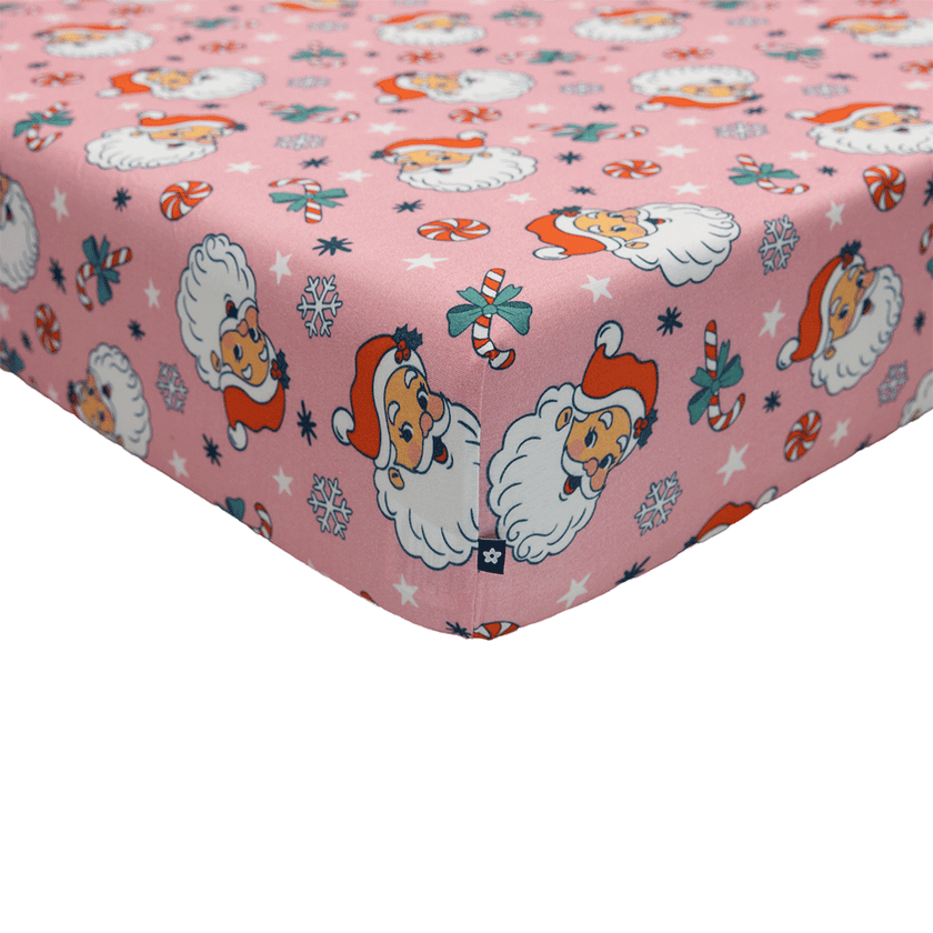Crib Sheet in Santa Baby