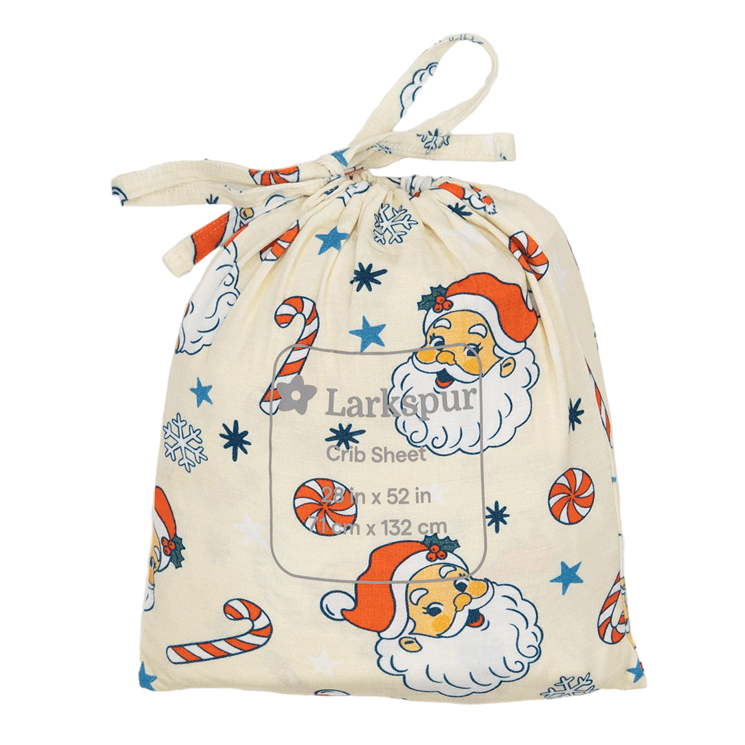 Crib Sheet in Santa's Sleigh