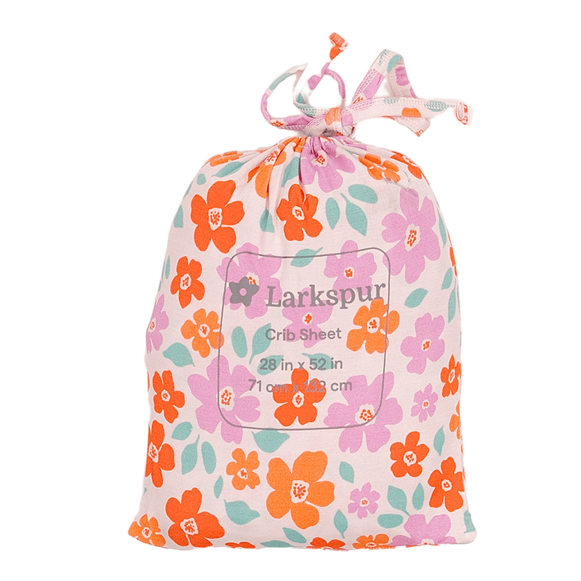 Crib Sheet in Sweet Blossom