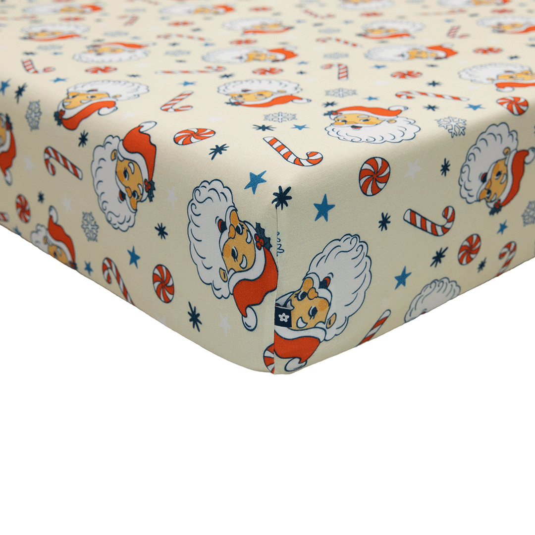 Crib Sheet in Santa's Sleigh