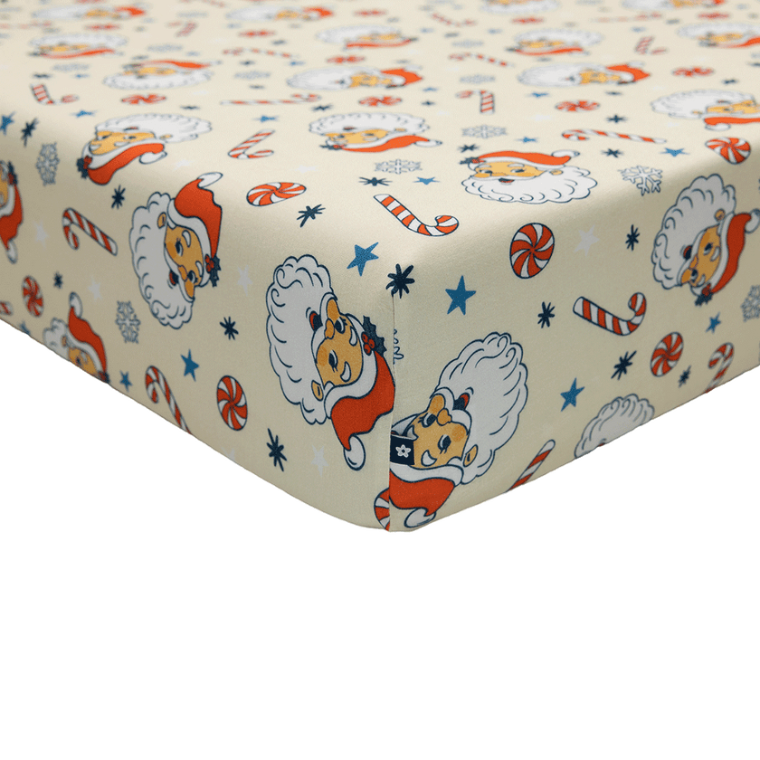 Crib Sheet in Santa's Sleigh