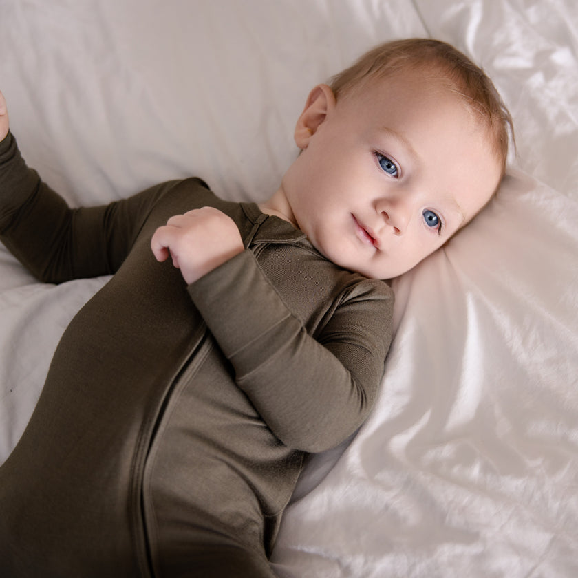 Convertible Footed Romper in Candlewick