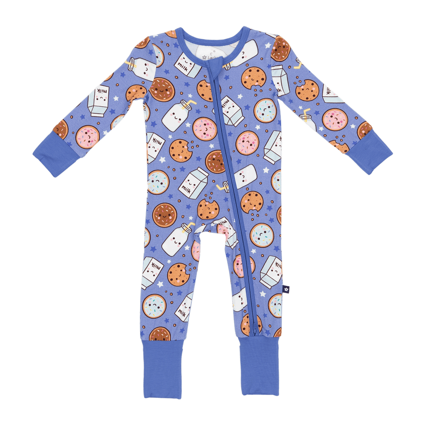 Convertible Footed Romper in Cookie Comet