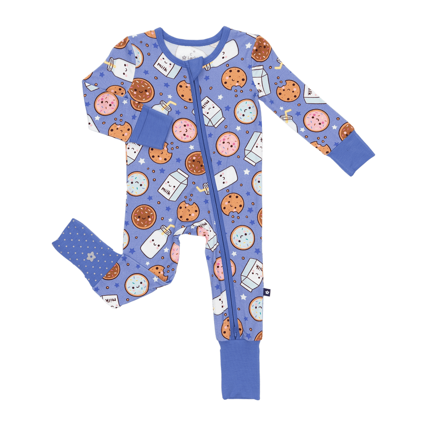 Convertible Footed Romper in Cookie Comet