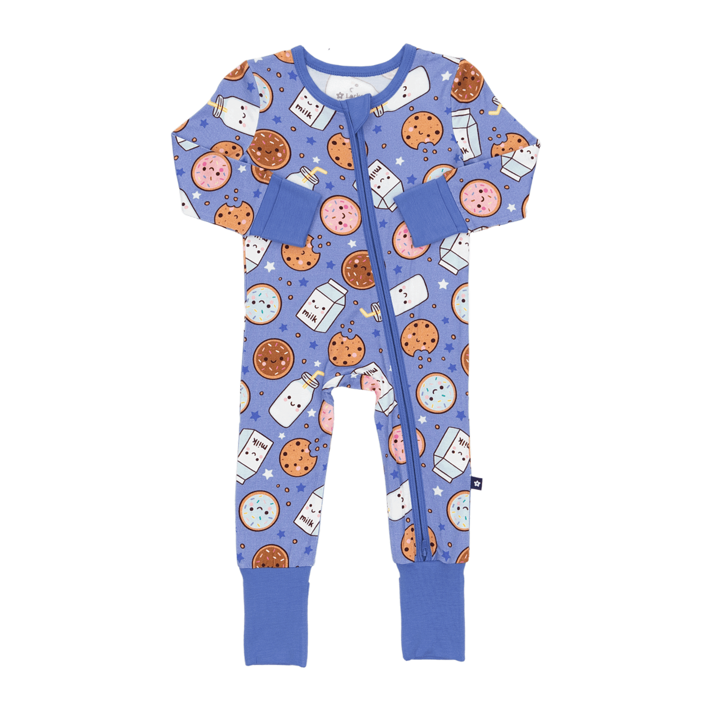 Convertible Footed Romper in Cookie Comet