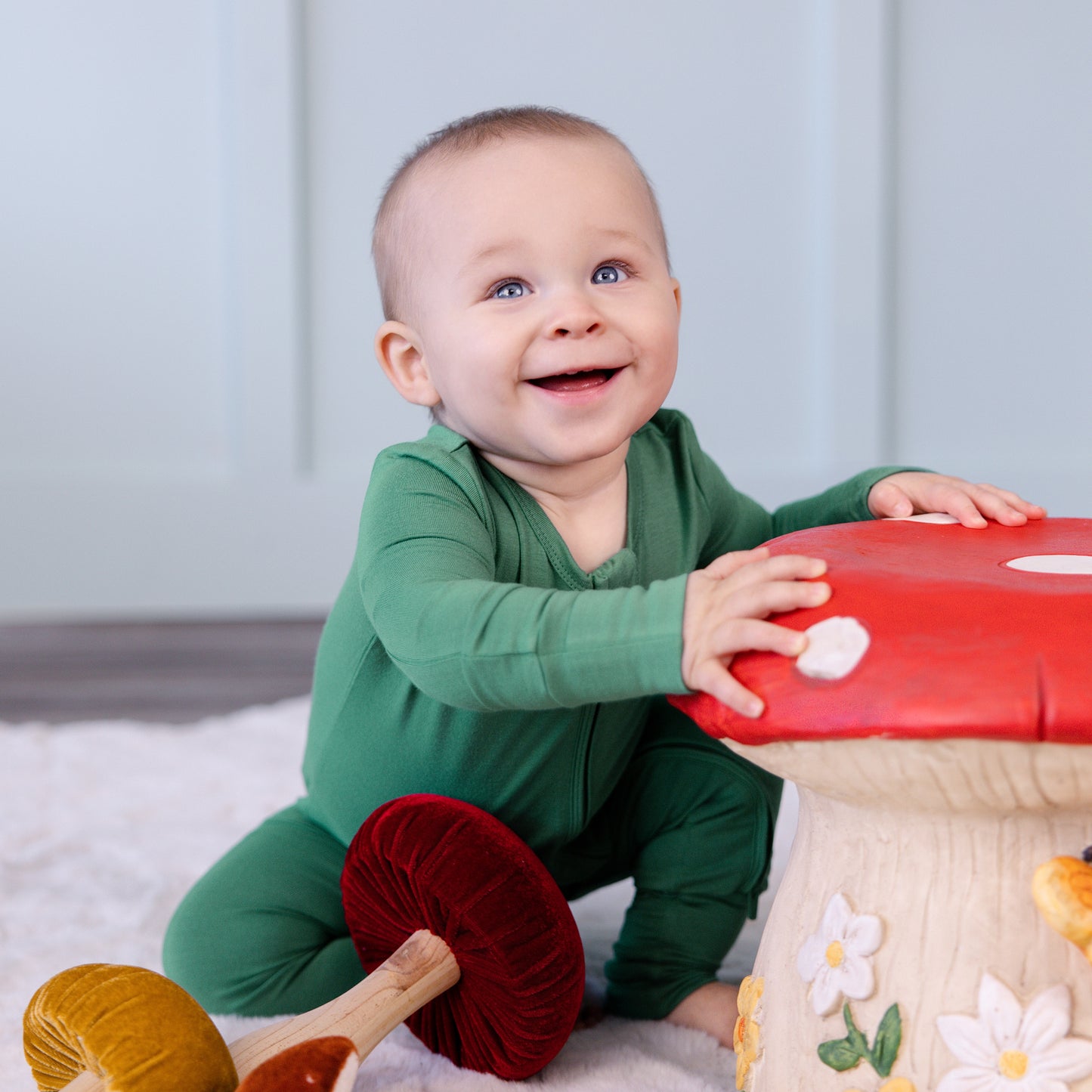 Convertible Footed Romper in Garden Burrow