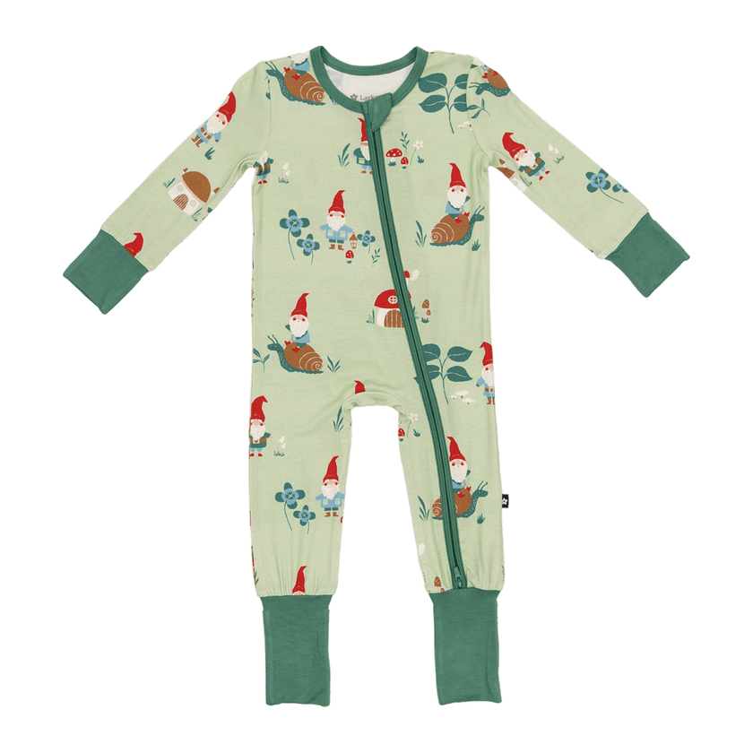 Convertible Footed Romper in Gnomes