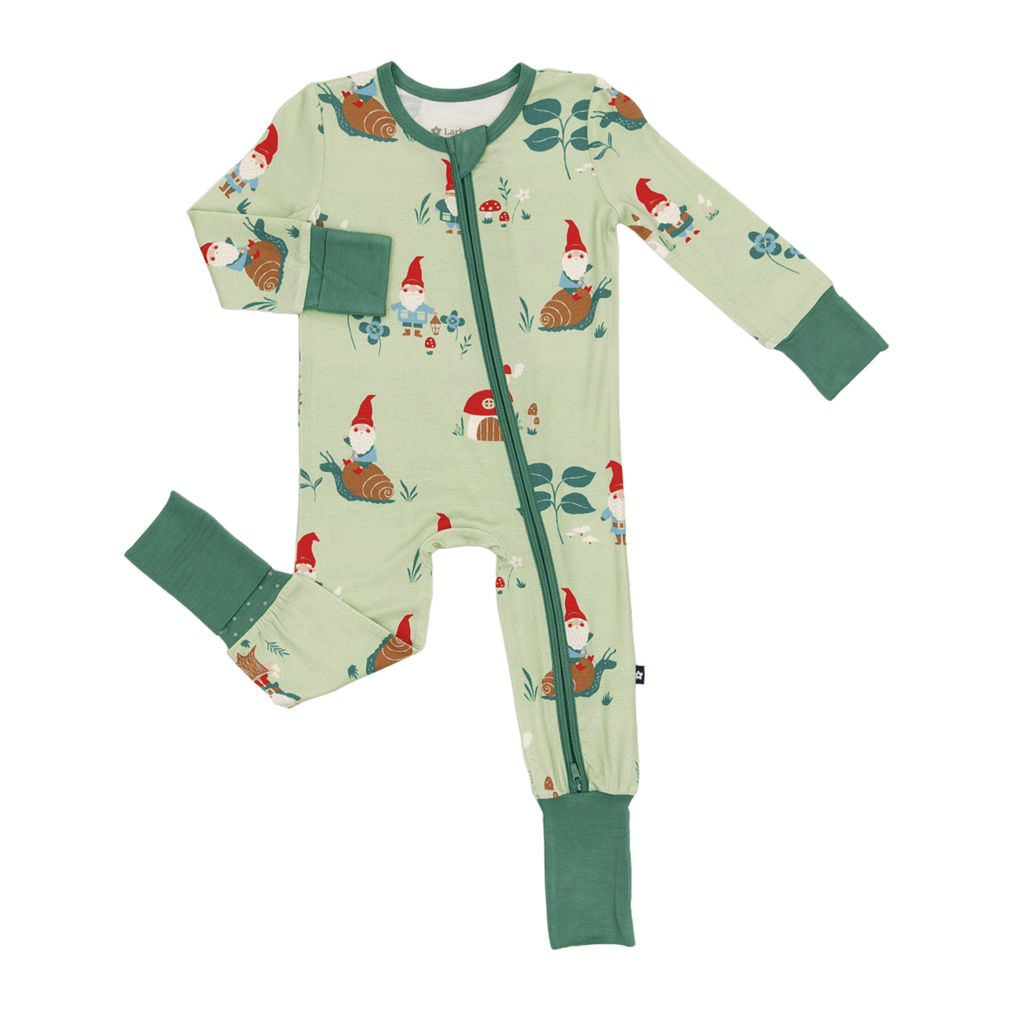 Convertible Footed Romper in Gnomes