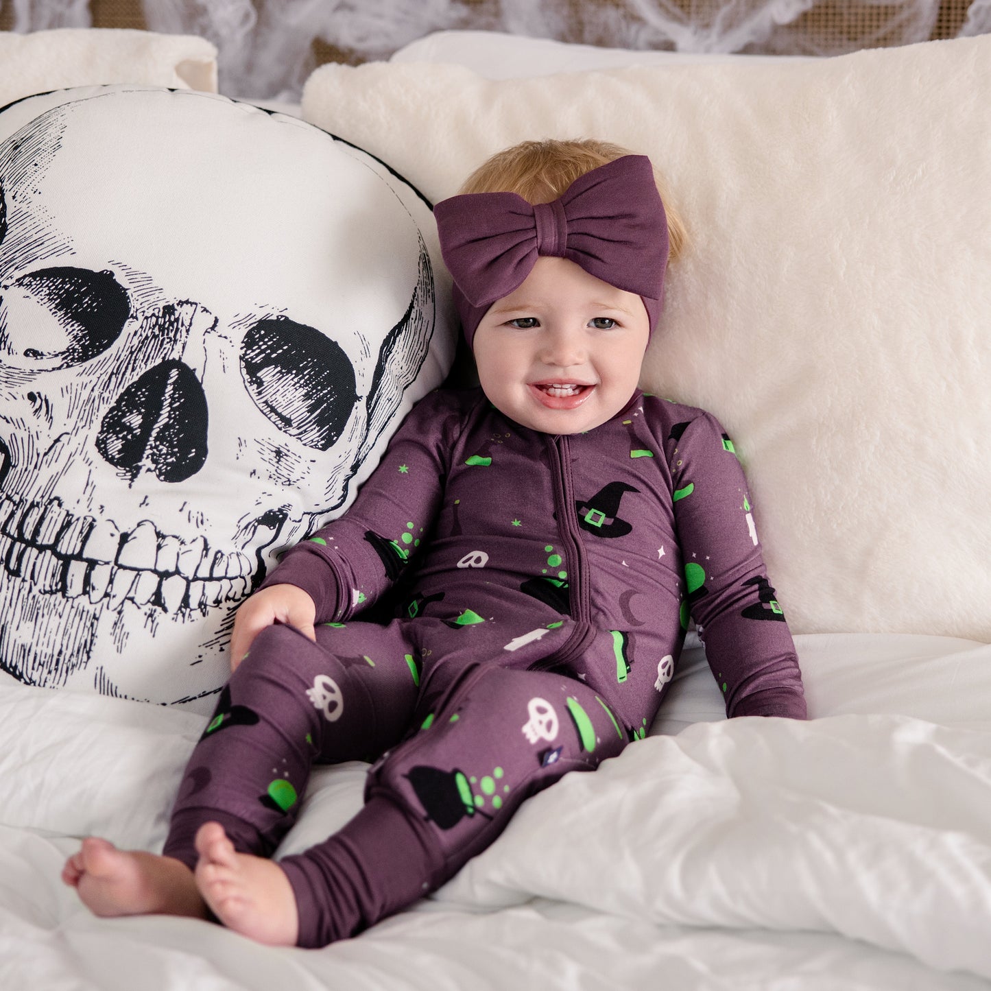 Convertible Footed Romper in Hocus Pocus