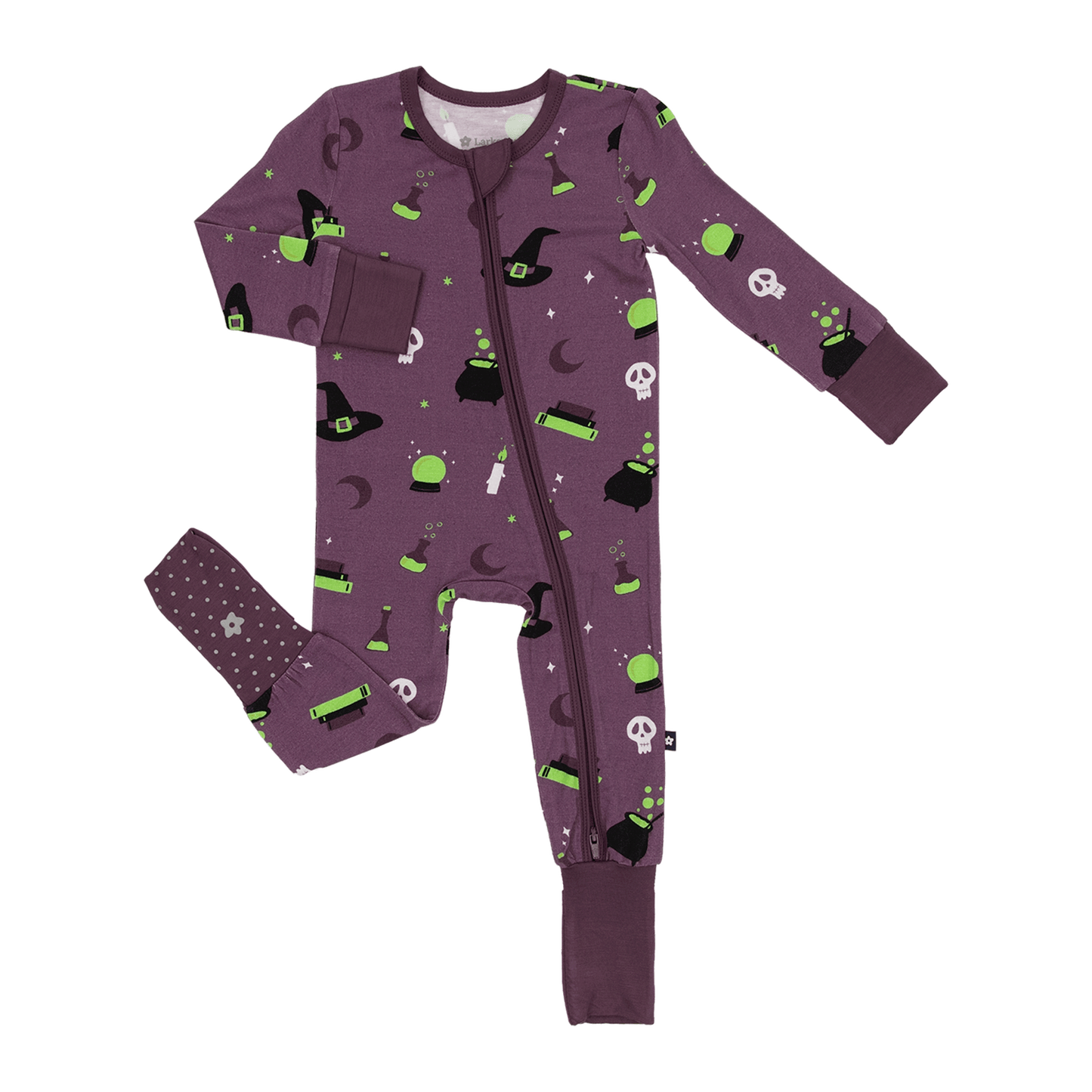 Convertible Footed Romper in Hocus Pocus