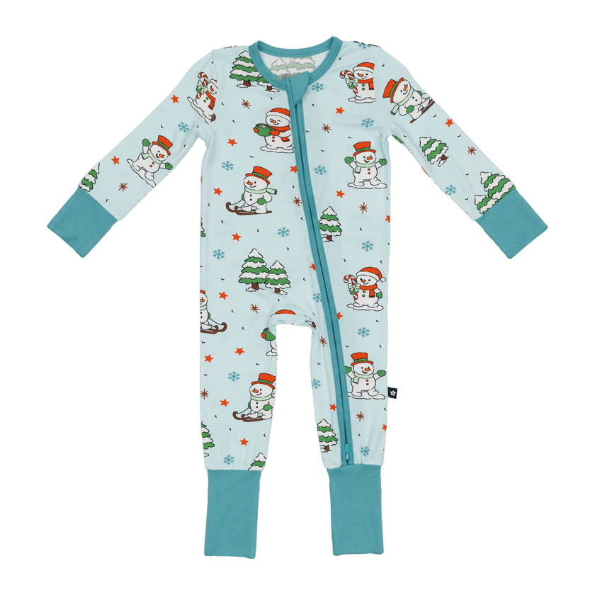 Convertible Footed Romper in Jingle and Glide
