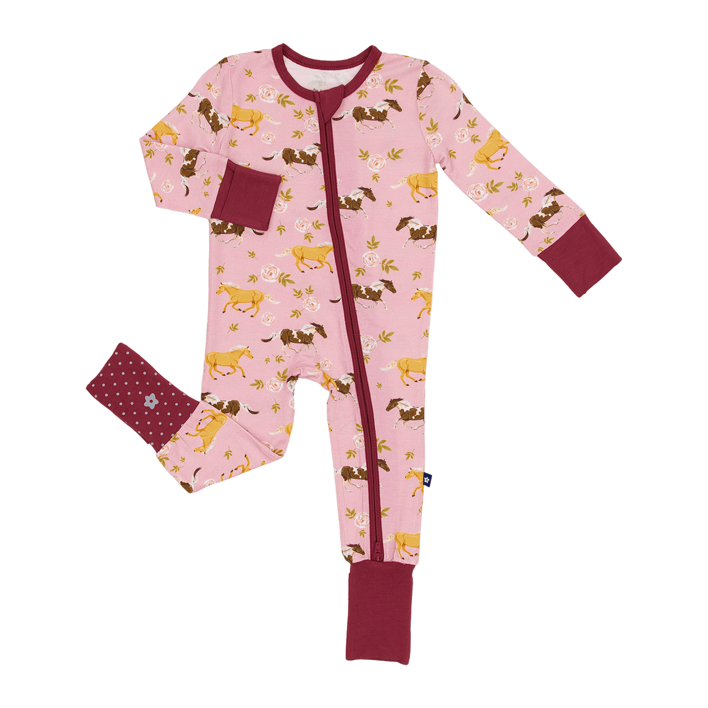 Convertible Footed Romper in Pasture Play
