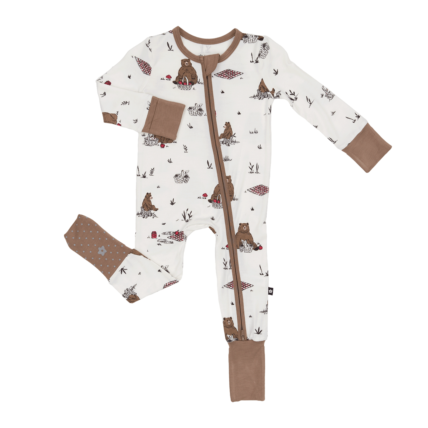 Convertible Footed Romper in Picnic