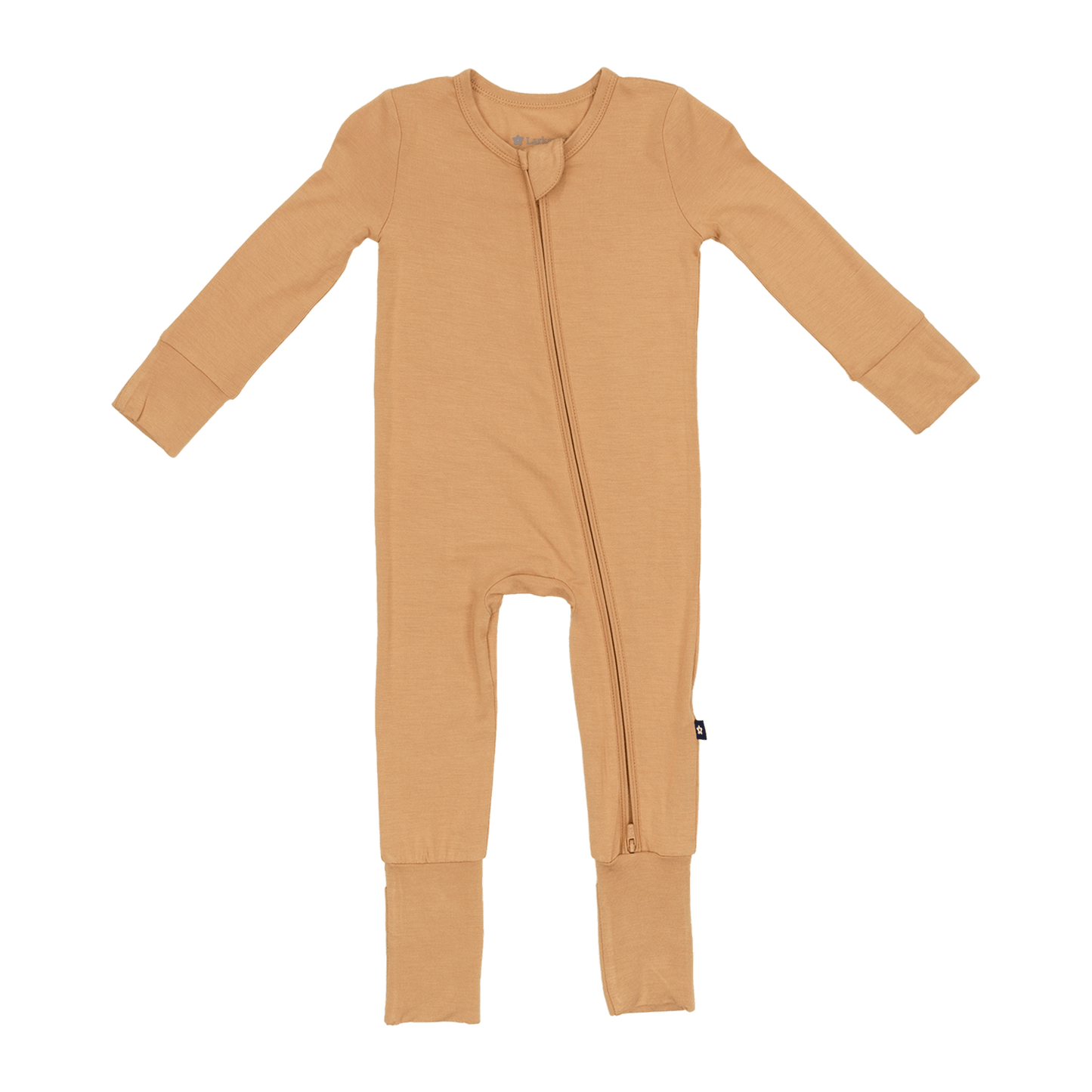 Convertible Footed Romper in Pumpkin Pop