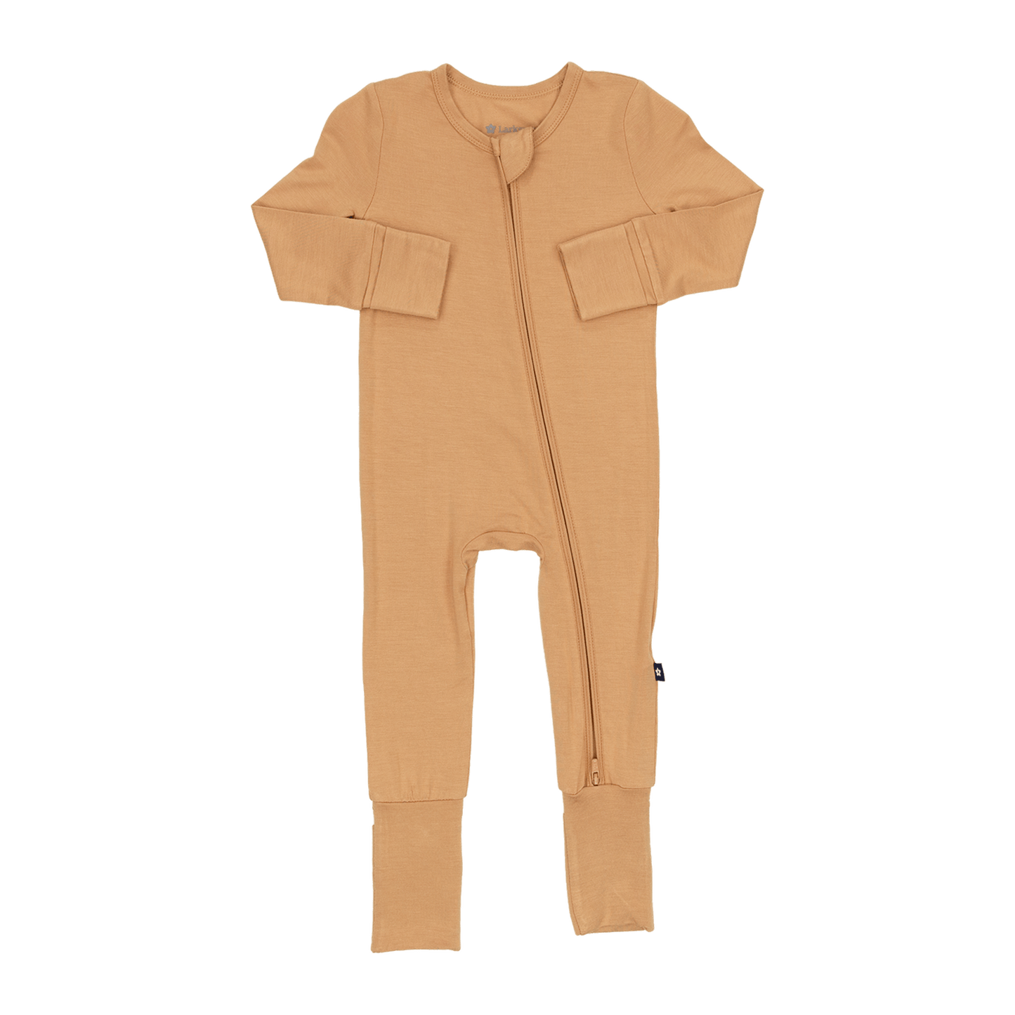 Convertible Footed Romper in Pumpkin Pop