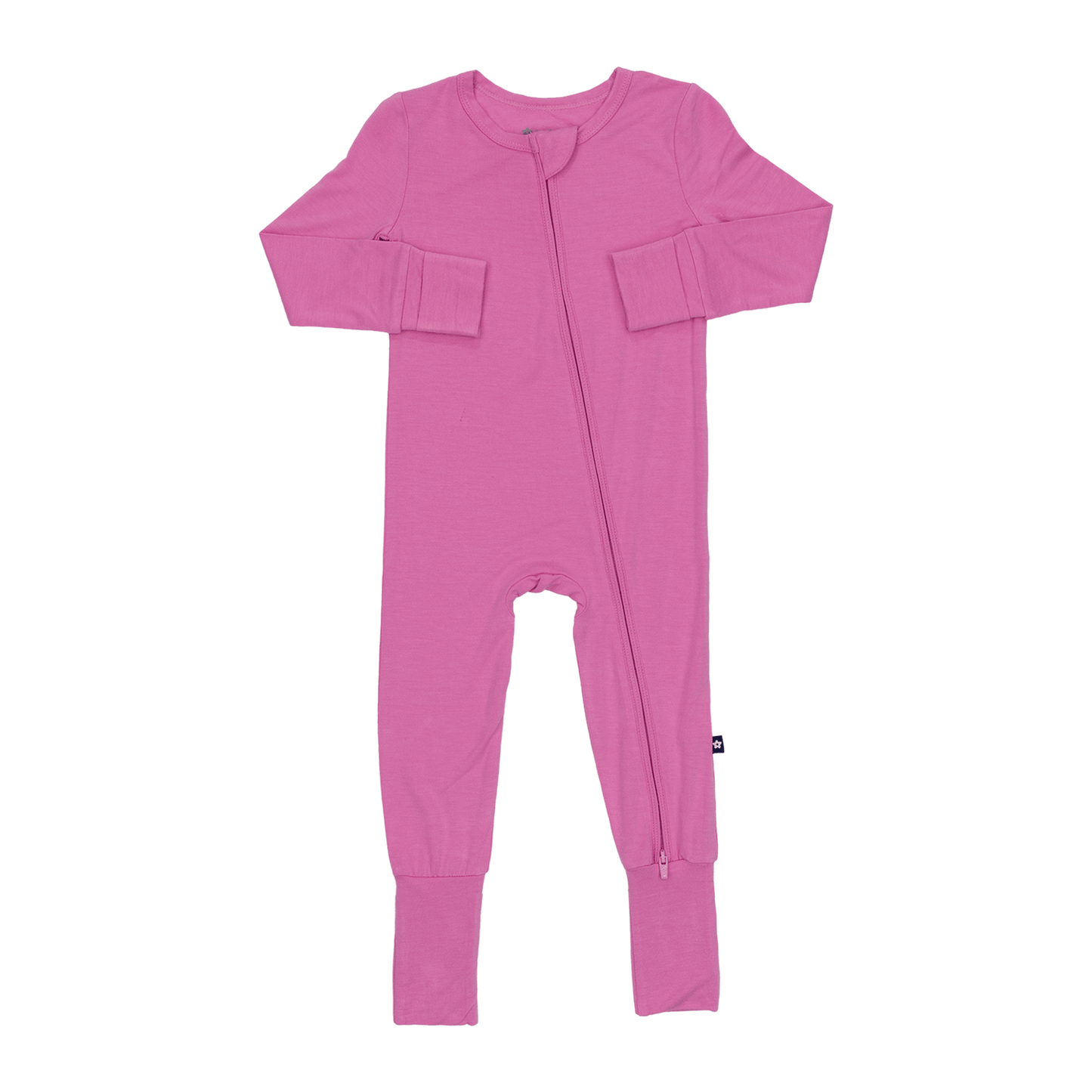 Convertible Footed Romper in Purrfectly Pink