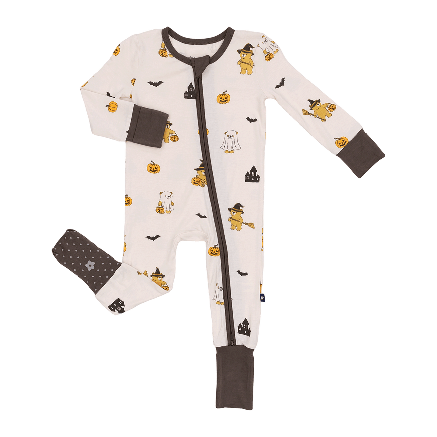 Convertible Footed Romper in Trick or Treat