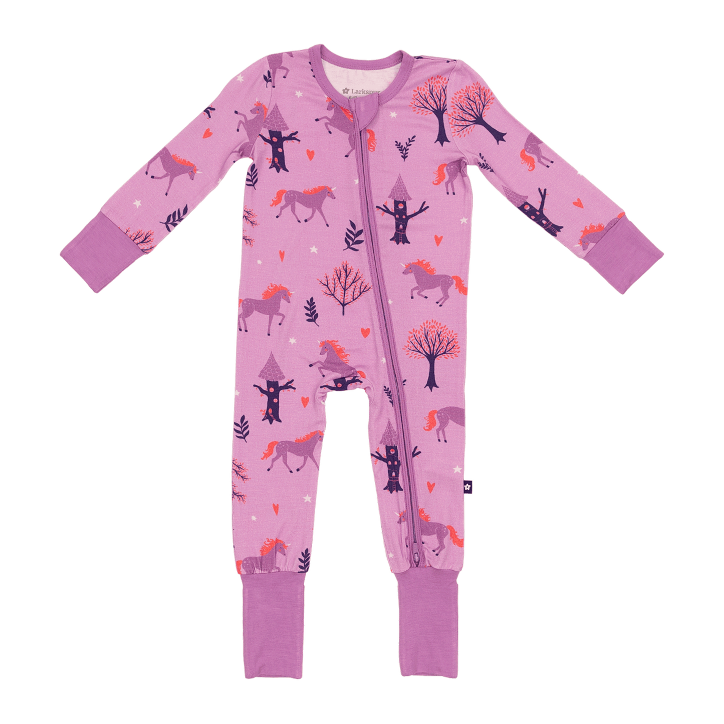 Convertible Footed Romper in Unicorns