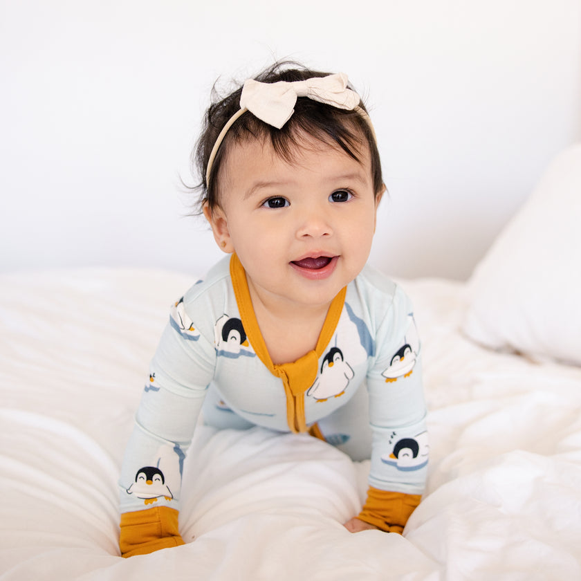 Convertible Footed Romper in Waddle and Chill