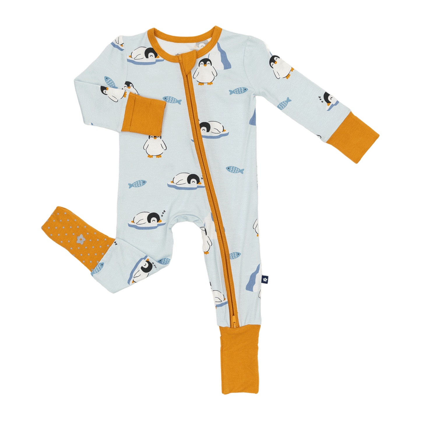 Convertible Footed Romper in Waddle and Chill