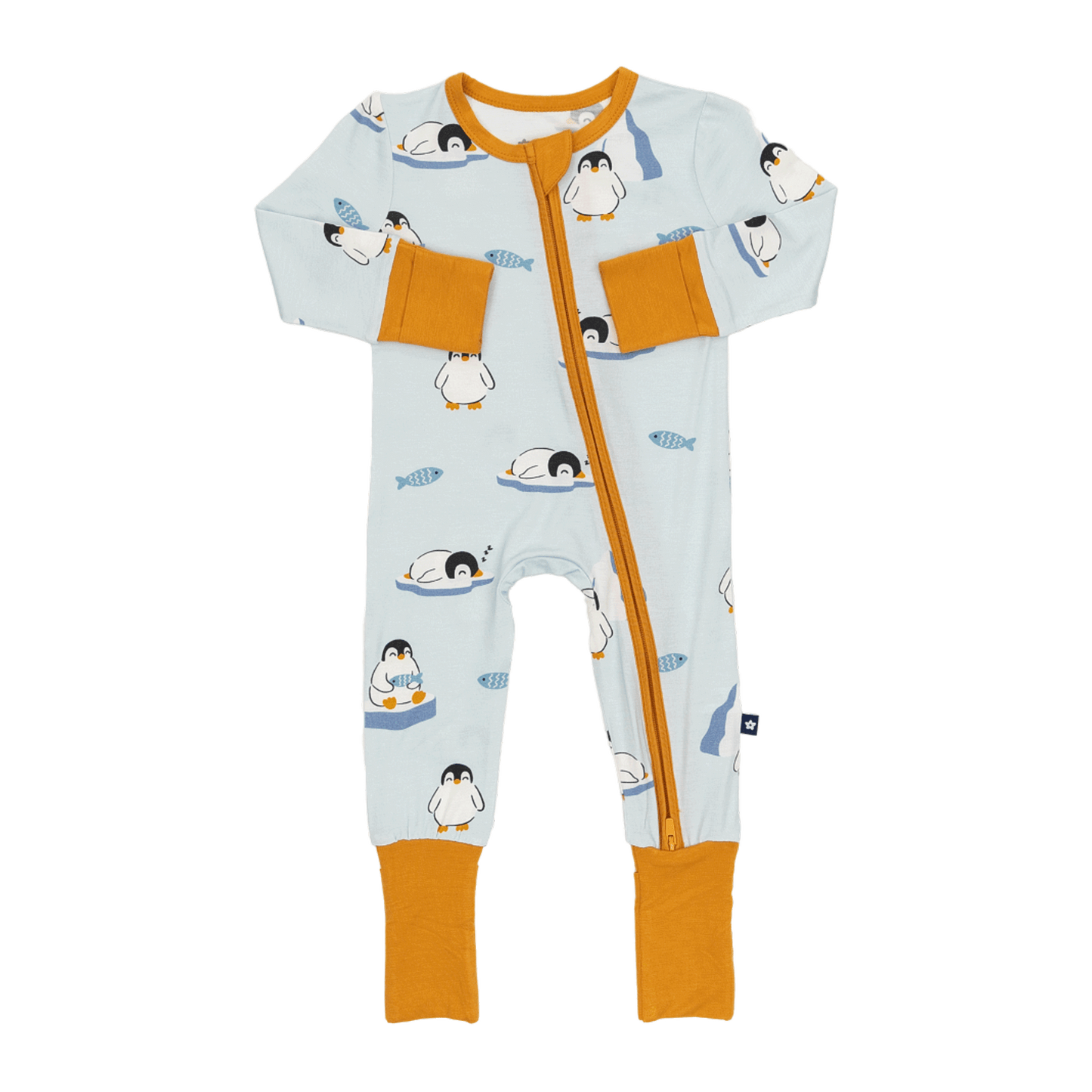 Convertible Footed Romper in Waddle and Chill