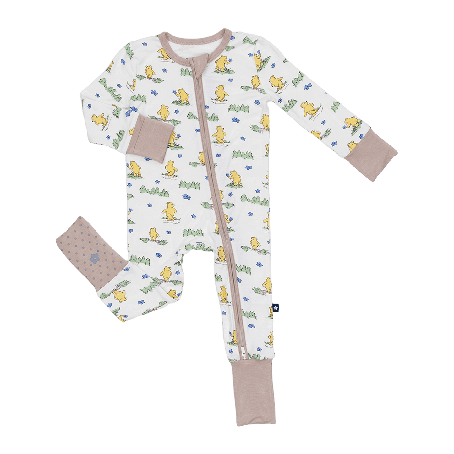 Convertible Footed Romper in Woodland Journey