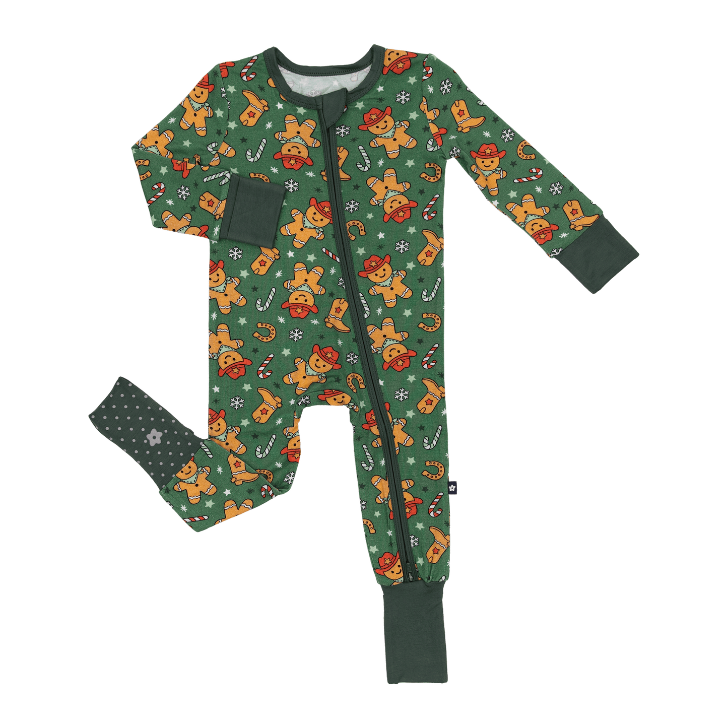 Convertible Footed Romper in Yeehaw Treats