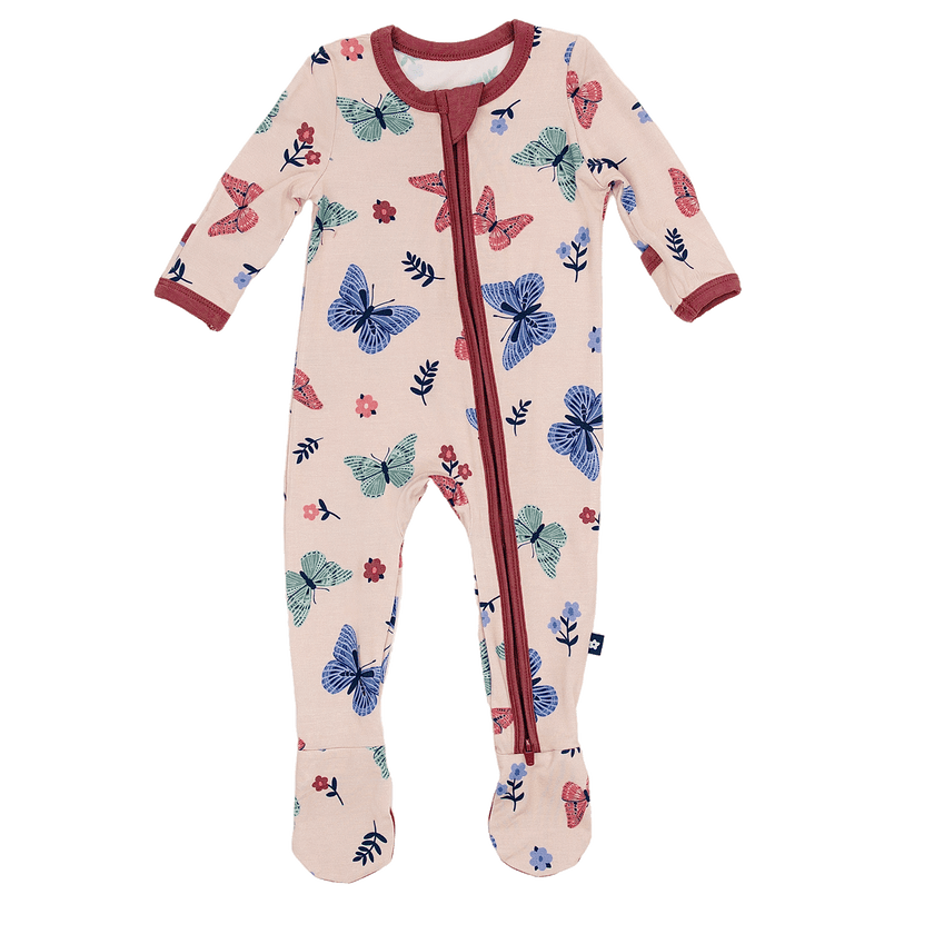 Zip Footie in Butterfly Parade