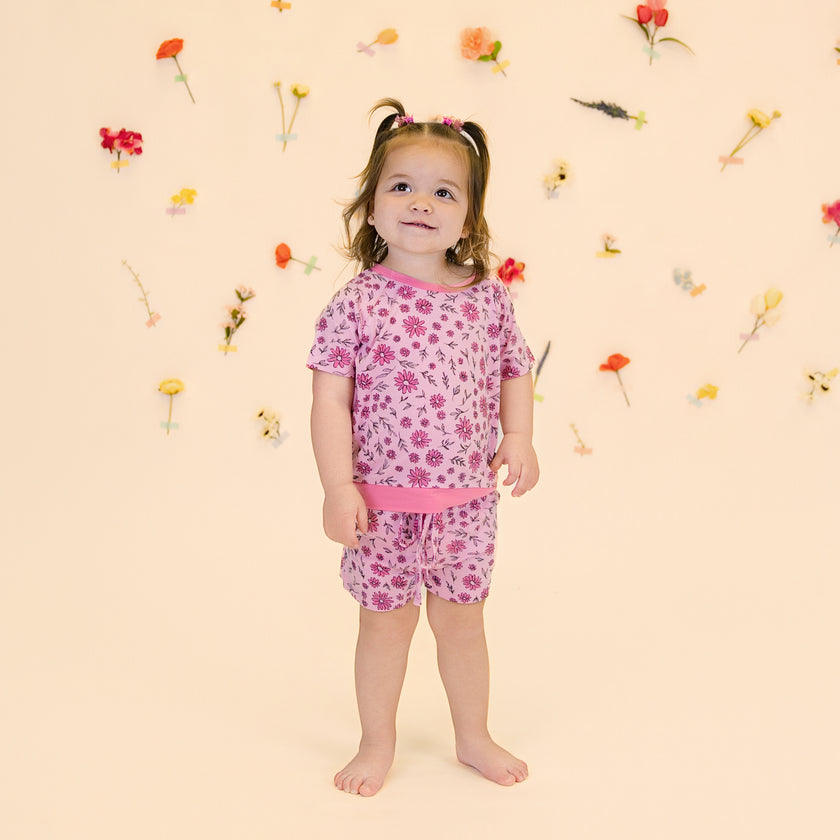Jogger Set in Ditsy Daisies