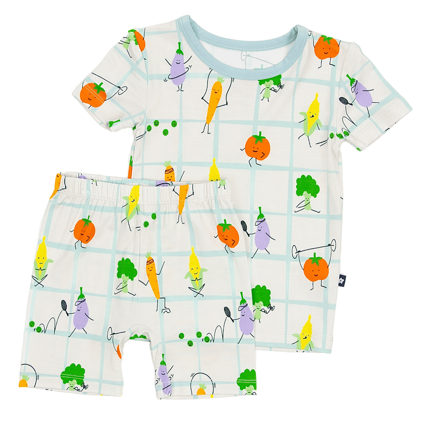 Short PJ Set in Veggie Patch Parade