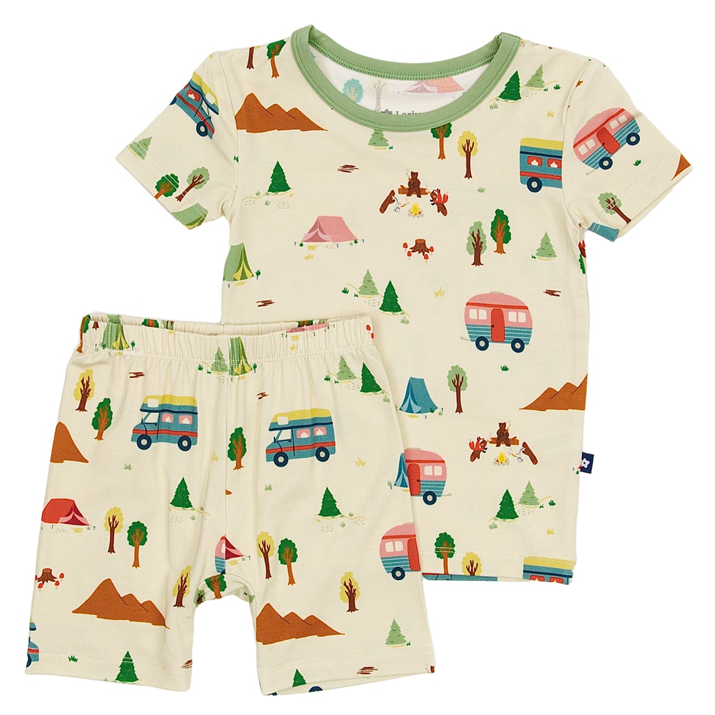 Short PJ Set in Campfire Tales
