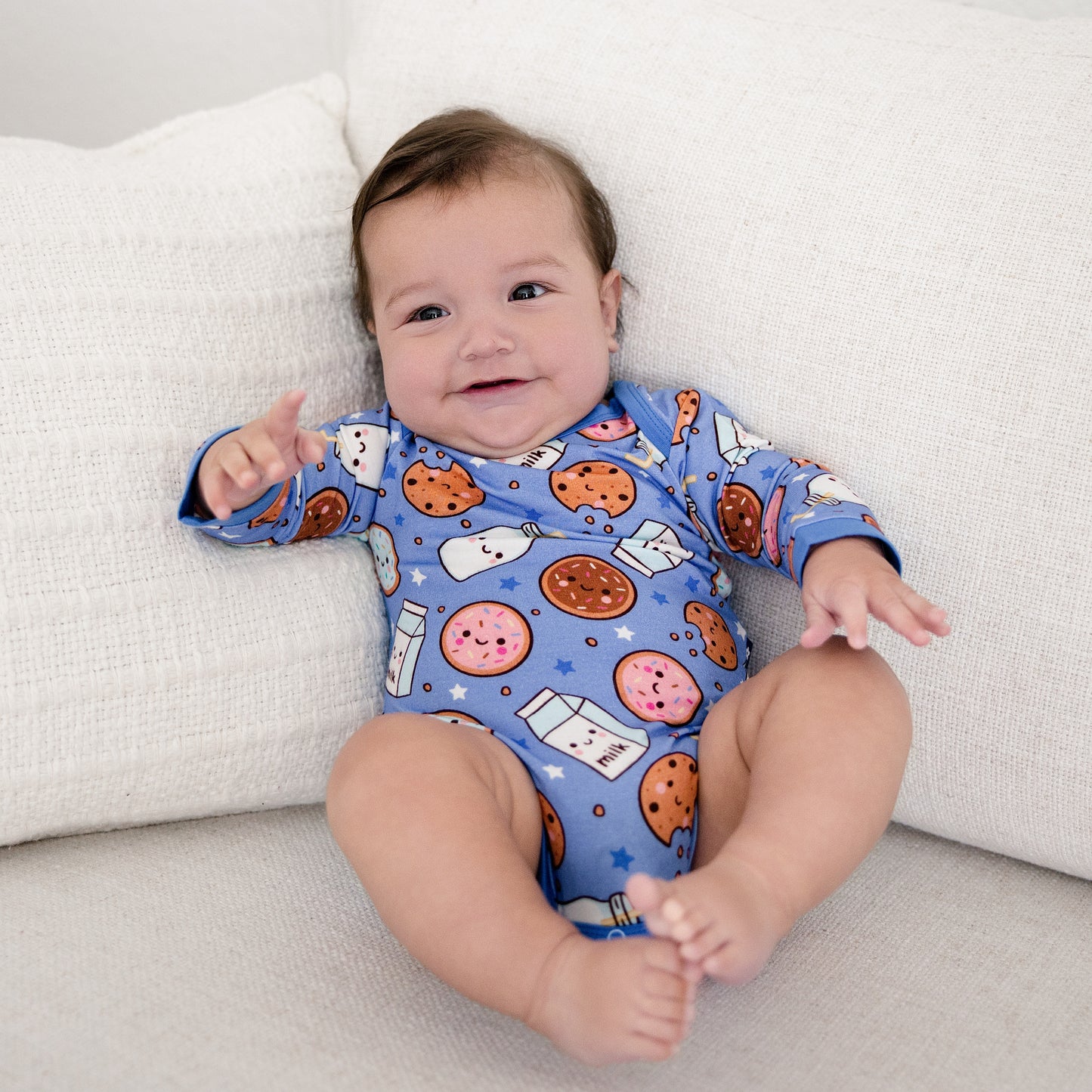 Long Sleeve Bodysuit in Cookie Comet